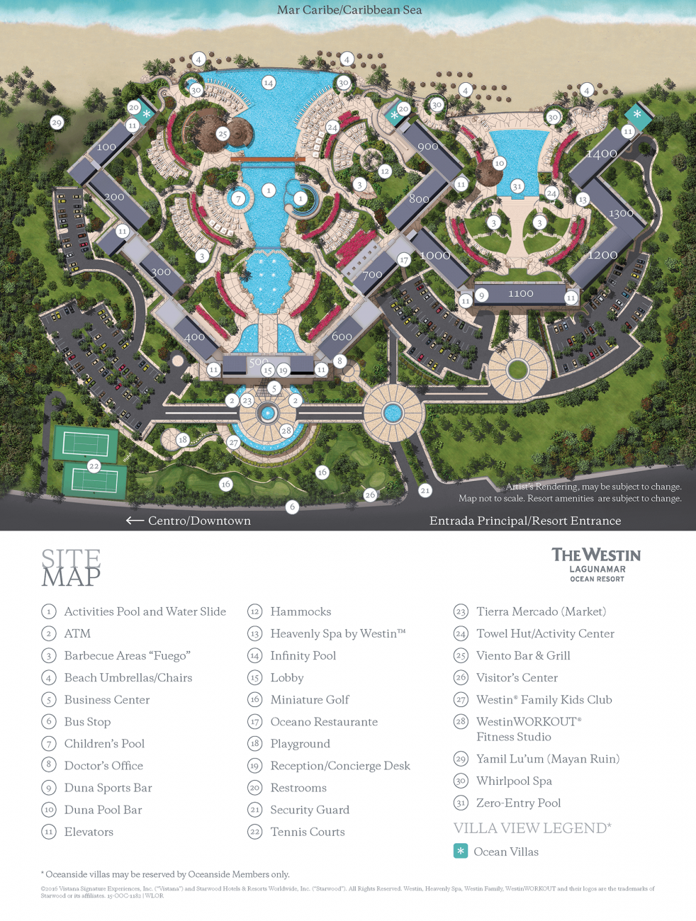 The Westin Lagunamar Ocean Resort - Map